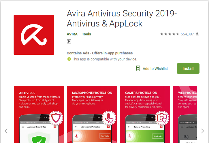 Avira Antivirus Security 2019-Antivirus & AppLock