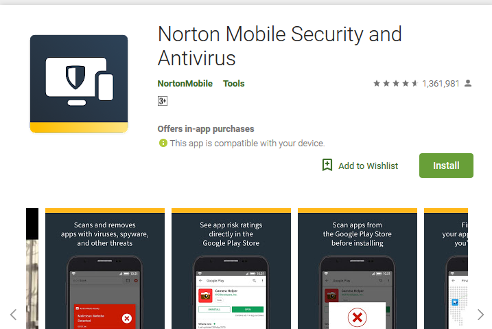 norton security for android