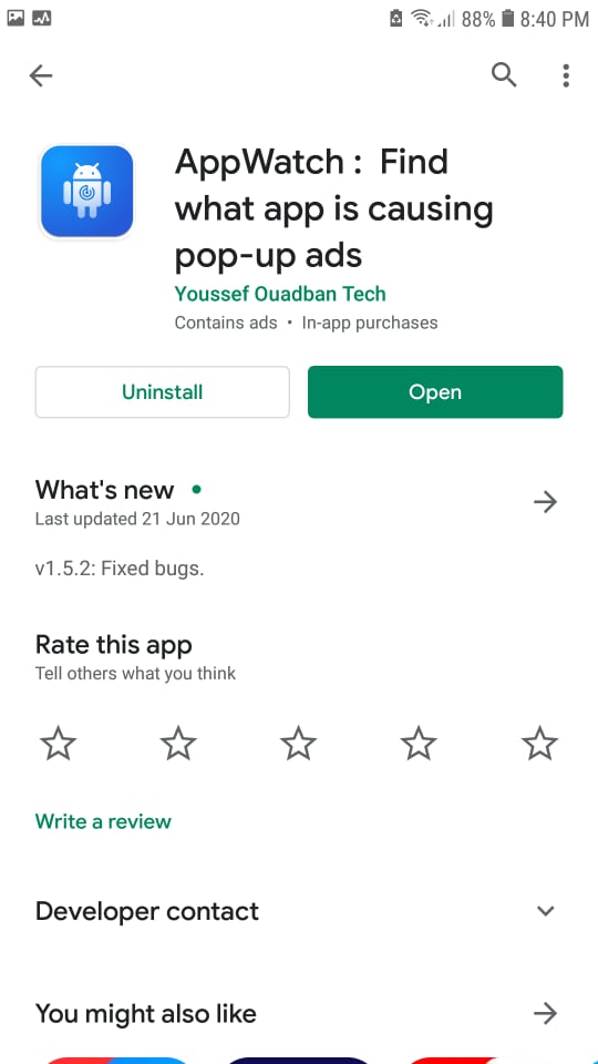 AppWatch App - Find out what causing pop-ups