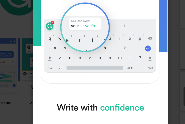 grammatical keyboard app