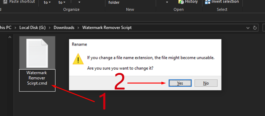 Remove Activate Windows Watermark using Batch Script 2