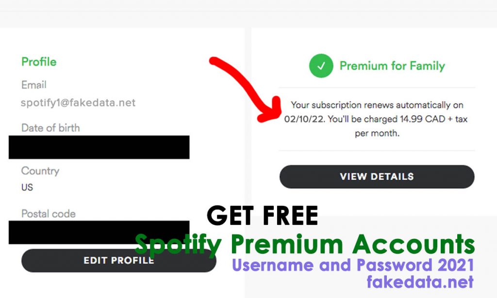 free spotify premium account passwords 2021